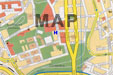 mapa Prahy - hostel u melounu
