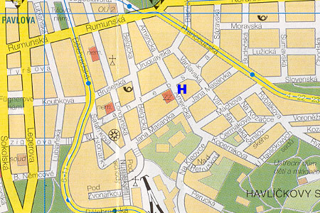 mapa prahy - hotel Aparthotel Gregory (b�val� hotel Olea)