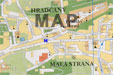 mapa Prahy - hotel zlat hvzda