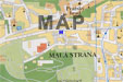 mapa Prahy - pension avalon