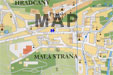 mapa Prahy - pension d�m u t�� housli�ek